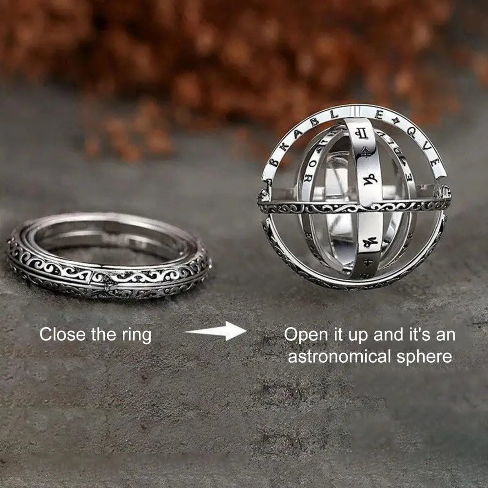 Bijou anti-stress, bague en acier titane qui se transforme en pendentif.