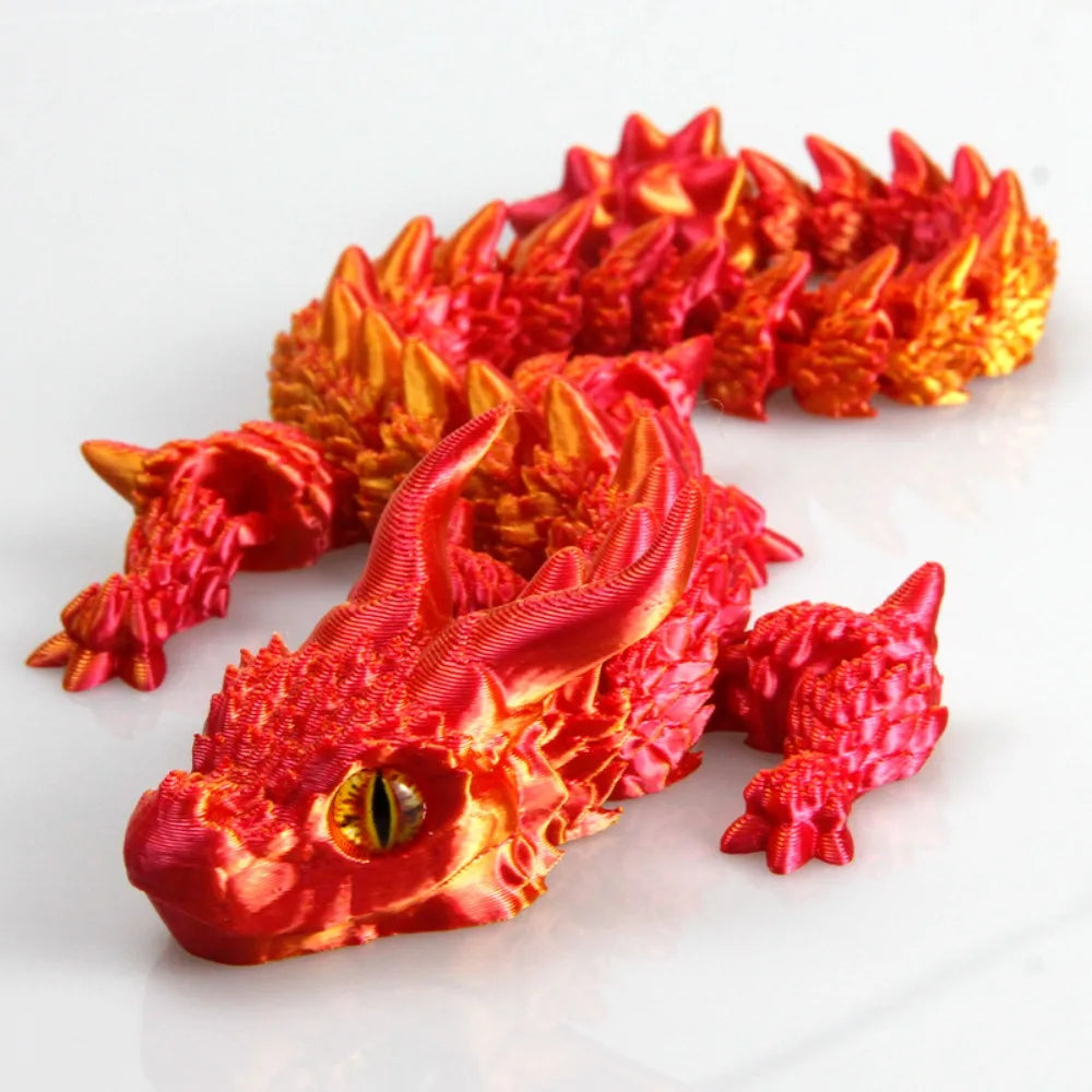 Dragon articulé imprimé en 3D.