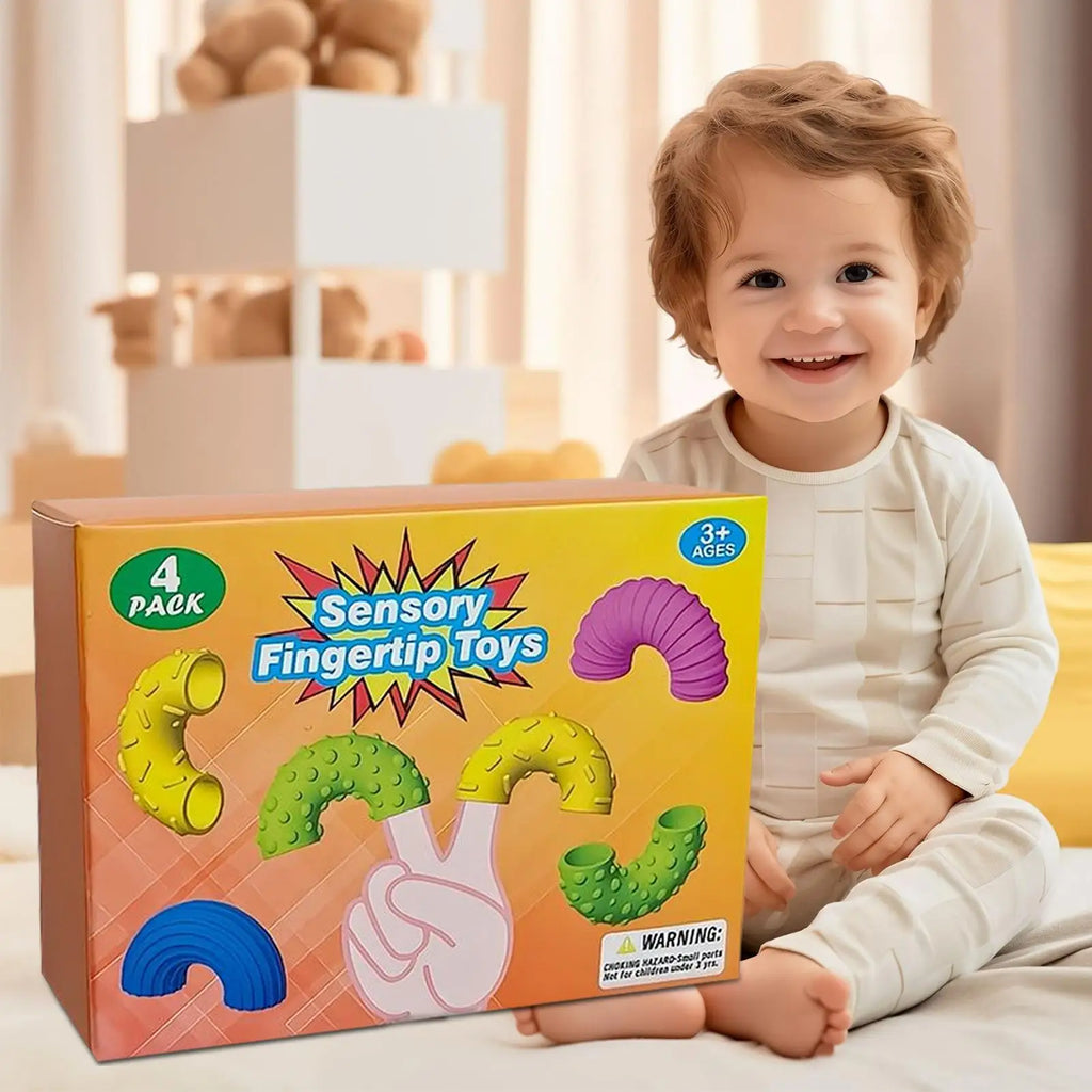 Jouets sensoriels à texture à manipuler.