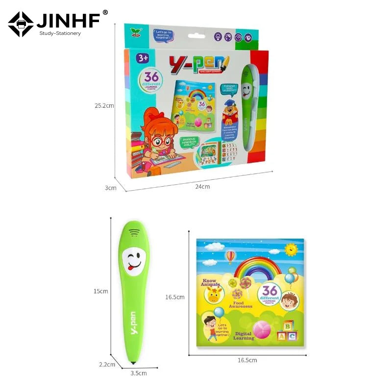 Stylo parlant d'apprentissage de l'anglais avec livre.