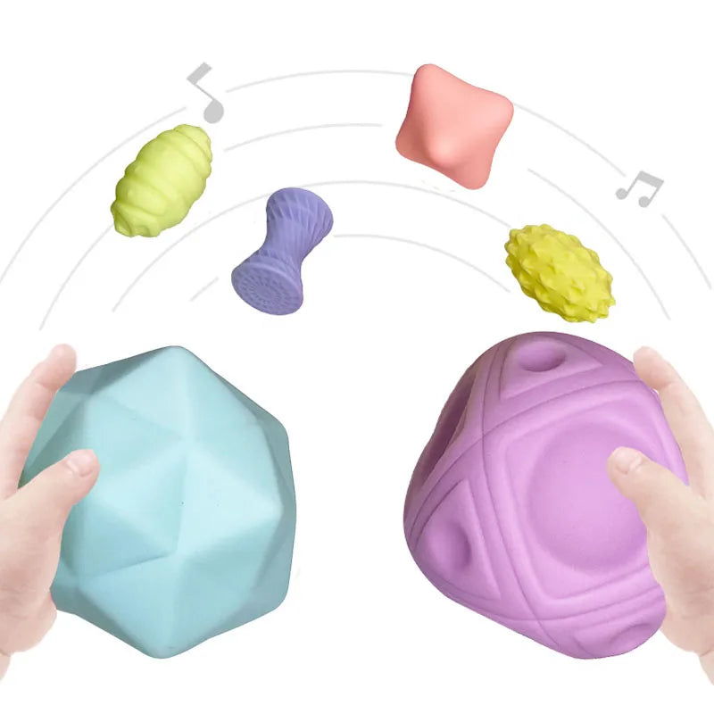 Balles sensorielles pour bébé (6 pièces).